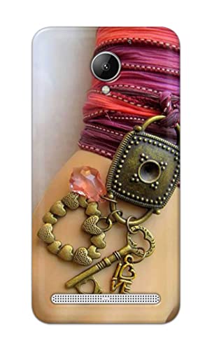 Image of Girl Hand with Keychain Hard Back Case Cover for Lenovo C2 k10a40 Back Cover -(J5) VNS2228