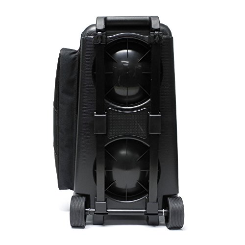 Pyramid Path Deluxe Double Roller With Oversized Accessory Pocket Bowling Bag (Black/Black) #TOP3