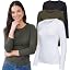 3 Pack - White, Olive, Black