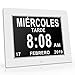 Reloj Calendario con Fecha, día y Hora | Reloj Alzheimer | Reloj Tercera Edad