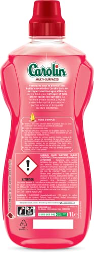 Carolin Nettoyant Multi-surfaces Huiles Essentielles Pivoine et Musc Blanc 1 L – vue 3