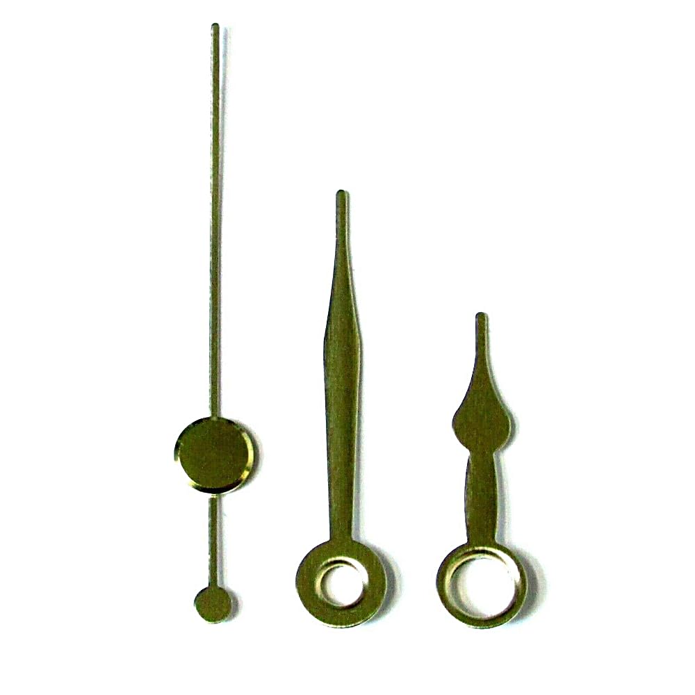 Dans Clock Shop Gold Replacement Metal Press Fit Clock Hands Compatible With Chinese Quartz Mechanism Diy Repair 36Mm