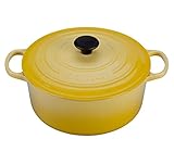 Le Creuset Signature Enameled Cast-Iron 7-1/4-Quart Round French (Dutch) Oven, Soleil