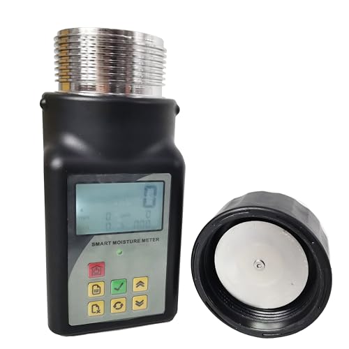 YFYIQI Coffee Bean Moisture Meter Tester Cereals Maize Grass Seeds Oilseeds Coffee&Cocoa Bean Legumes Seeds Moisture Content Analyser with Measurement Resolution Humidity 0.1%