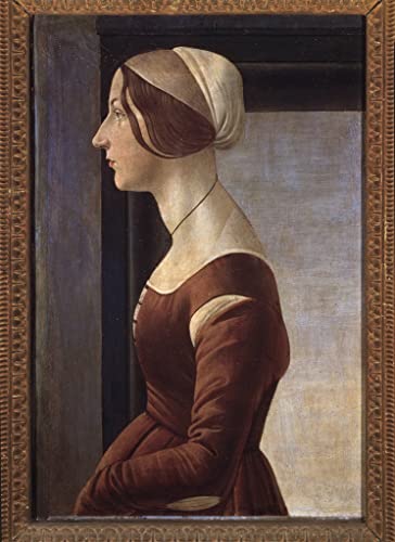 Affiche Toile Sandro Botticelli portrait de jeune femme pour sublimer un salon élégant
