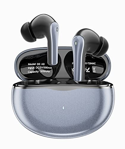 GEEKTOP Wireless Earbuds, 60H Playtime Bluetooth Headphones Built in Noise Cancellation Mic with Charging Case, Stereo Sound in-Ear Earphones for iPhone/Android and Pods