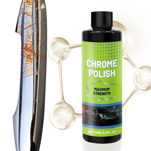 Pulimento Para Cromado - Removedor De Óxido Y Abrillantador | Protección Duradera Contra el Óxido y Limpiador Intenso Para Metales 100ml para Motos, Cocina, Muebles, Electrodomésticos y