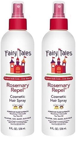 Image of Fairy Tales Rosemary Repel Daily Kids Hair Spray – Kids Like the Smell, Lice Do Not, 8 fl oz. (Pack of 2)