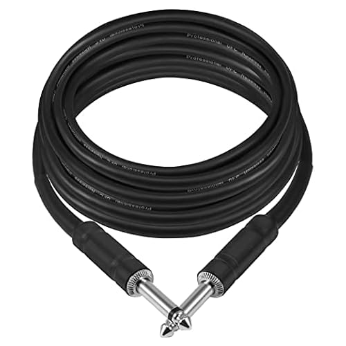 Hqgc Electric Guitar Cable 20 Ft, Guitar Amp Cord For Electric Instrument Cable Guitar Wire Guitar Cord Bass Amplifier Audio,Black(Straight To Straight) #TOP20