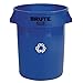 BRUTE RECYCLE 32GAL BLUE