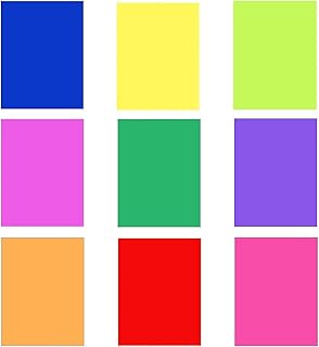 9 Pcs A4 Size Colored Overlays for Dyslexia, Dyslexia Tools for Kids, A4 Size Dyslexia Reading Strips for Dyslexia Irlens