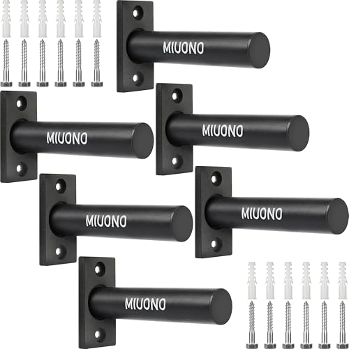 MIUONO Weight Plate Holder, 6 Pack Weight Plate Rack, Fit for 2 Inch Olympic Plate Storage Home Gym