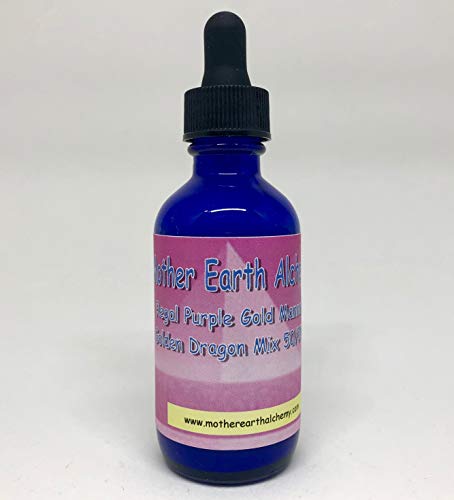Mother Earth Alchemy 50/50 mix 2oz mix of golden dragon with purple manna made by real alchemists with mostly organic materials of G. dragon with the purple manna from 24K gold comes in an EMF bag