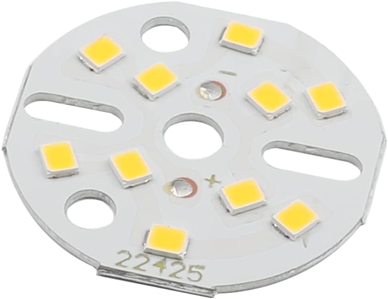 Othmro 5Pcs 1.22in Dia LED Chip Bulb Super Bright High Power 15-17V 3000K 2835 Aluminum LED Bulb Surface Mounted Device Light Beads Floodlight for Camper Light Bulb Home Reading Light Marine Lamps