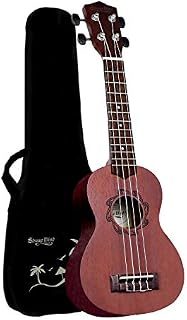 Soprano Ukulele Mahogany 21 inch Hawaiian Ukelele 4-String kids Guitar for Kids Beginners