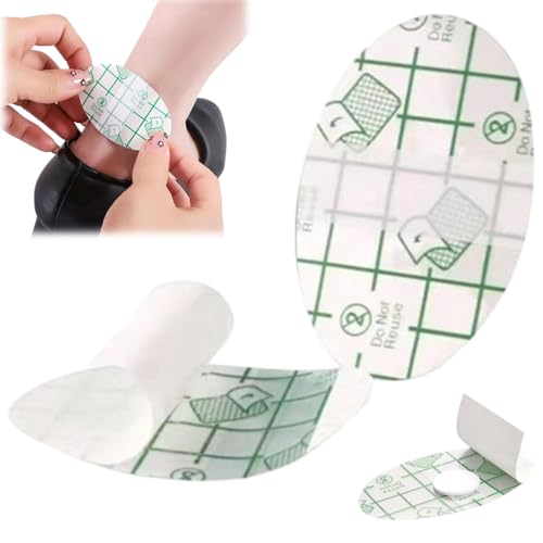Zealburst - Adhesivo invisible autoadhesivo antidesgaste para el talón, almohadilla protectora impermeable y antidesgaste para el cuidado de los pies, adhesivo transparente y fino para talones (100,S)