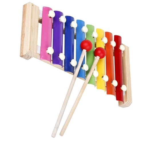 DABAUR Glockenspiel 8 Note Hand Struck Xylophone Color Soundboard Glockenspiel Musical Instrument