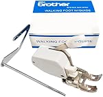 HONEYSEW Open Toe Walking Foot W/Guide for Brother Sewing Machine Quilting and Sewing Stitch Through Multiple Layers