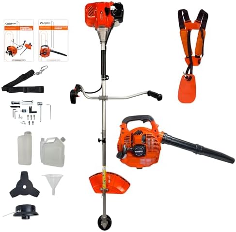 Combo Roçadeira Gasolina Bipartida 2,5HP 52cc + Soprador de Folha...