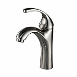 Senlesen Single Handle Hole Bathroom Sink Vessel Faucet Spout Lavatory Mixer Tap Brushed Nickel