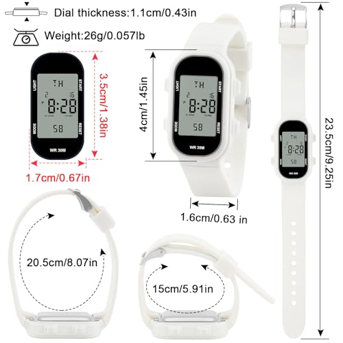 Image of Juboos Kid's Digital Watch for Boys and Girls, Waterproof LCD Digital Sports Kids Watch with 7 Color LED Lights, Stopwatch, Alarm
