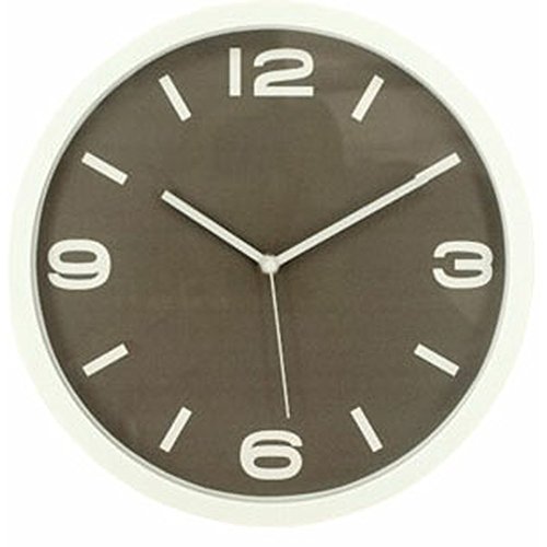 アイリスプラザ デザイン 掛け時計 ブラウン 30cm OTI-10