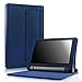 Lenovo Yoga Tab 3 8 Case - Infiland Folio Premium Leather Smart Stand Cover for 2015 Released Lenovo Yoga Tablet 3 8-Inch Tablet Only, Navy