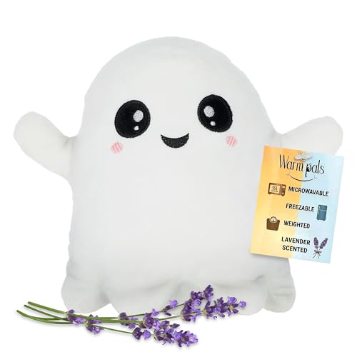 1i4 Group Warm Pals Glow in the Dark Ghost, Microwavable Weighted Plush