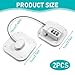 2pcs Digital Password Fridge Lock for Children Safety Refrigerator Door Locks,Child Adhesive Safety Window Lock Kids Adults Security Cabinet Locks for Freezer Cupboard,Drawer,Fridge Door White