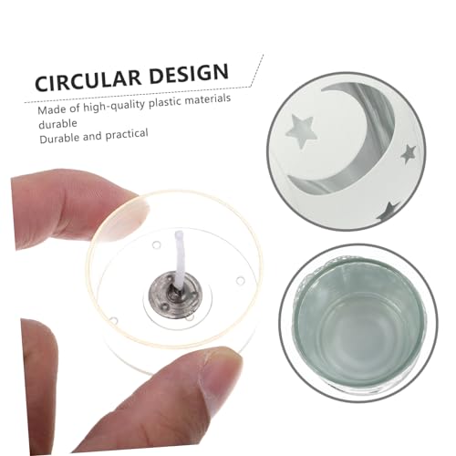 Kit para hacer velas con mechas y portavelas de plástico miniatura 7