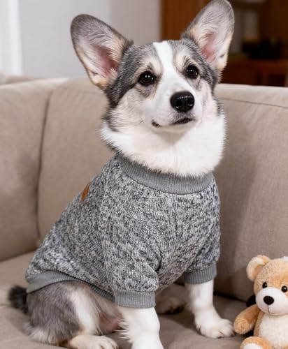 OYIWINMI Hundepullover 2 Stück, hundepullover kleine Hunde hundemantel für Fleece hundejacke Pullover Hund Chihuahua Kleidung hundekleidung klein hundepulli Katzen wintermantel hundebekleidung (S)