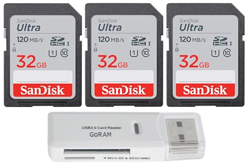 SanDisk 32GB (3pbN) Ultra SDXC UHS-I NX10 [J[h 120MB/s U1AtHD SDJ[hJ[h SDSDUN4-032G (3pbN) GoRAM USB 3.0J[h[_[(32GB)1t