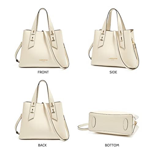 Image of LAORENTOU Women Crossbody Handbags Genuine Leather Satchel Handbags for Women Top-handle Shoulder Tote Purses