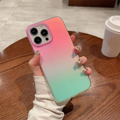 Coque iPhone 13 Pro Laser Aurora ENILSA antichoc mate dégradé arc-en-ciel