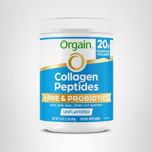 Orgain Grass-Fed Collagen Peptides + Probiotics 1lb (20g Type I & III) — view 9