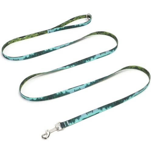 WYuZe Waterproof Dog Leash 7FT 12FT, Odor-Proof Strong Coated Nylon Webbing Easy to Clean...