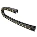Aexit R55 25mm Electrical equipment x 25mm Black Plastic Open Type Cable Wire Carrier Drag Chain 1M Length