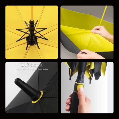 Image of Golf 54 Inch Umbrella for Men Big Size with Fiberglass Shaft, One-Click Auto Open Big Umbrella for Rainy Days & UV Protection - Ideal for 2-3 People