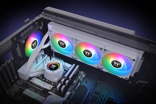 Image of Thermaltake TH360 V2 ARGB Sync /AlO Liquid Cooler /Fan 120mm*3 /PWM 500~2000 RPM /Mirror Waterblock /MB ARGB Sync Control /White, CL-W365-PL12SW-A