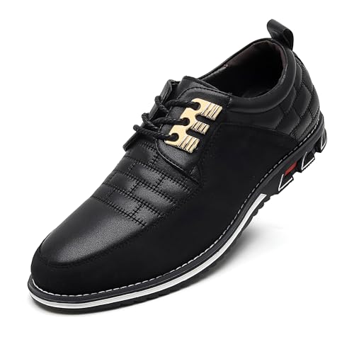 Men's Modern Oxford Leather Fashion Sneakers Walking Shoes Business Office Party Prom Dress Shoes Size 7-15