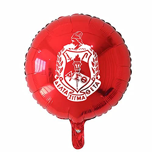 GenericTen (10) Delta Sigma Theta, 18-inch Round Mylar/Foil Party Balloons