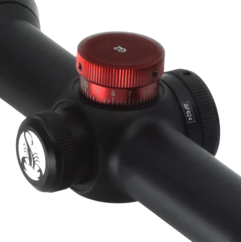 Scorption Optics Red Hot 17 3-12x44 Turret Scope - Duplex Reticle Scorption Optics Red Hot 17 3-12x44 Turret Scope - Duplex Reticle