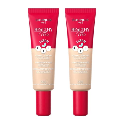 2 x Bourjois Paris Healthy Mix Tinted Beautifier 30ml - 003 Light Medium
