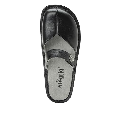 Image of Alegria Women Kamila - Timeless Comfort, Arch Support and Style for Everyday Elegance - Nursing and Healthcare Professionals Slip-Resistant Mules - Open Back Leather Comfort Walking Clog Shoes