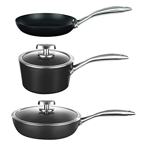 Best Scanpan Pro Iq Nonstick 9 Piece Set 4 SCANPAN Pro IQ 5-Piece Cookware Set - Easy-to-Use Nonstick - Dishwasher