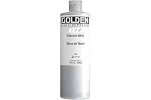 Golden Fluid Acrylic Color: Premium Titanium White for Artists