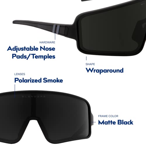Blenders Eyewear Eclipse – Polarized Sunglasses – Wrap-Around Lens – 100% Uv Protection – Unisex – Concord Fast #TOP4