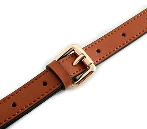 Goxtechgenuine Leather Purse Strap Replacement Crossbody Handbag Long Adjustable (Brown-Bag Strap) #TOP3