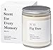A Scent for Every Memory | Scented Luxury Soy Wax Candle | Handcrafted in USA | N15 Fig Tree | Long Lasting Burning for Stress Relief 7.5 oz