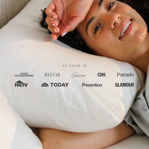 Image of 100% Pure Mulberry Silk Luxury Pillowcase Our 25mm Silk Is the Most Luxurious Available at any Price Natural White /Queen AD